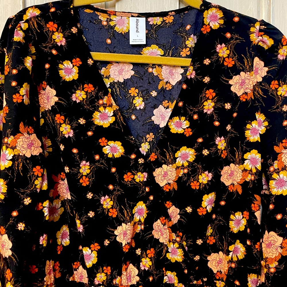 Fall Floral Dress